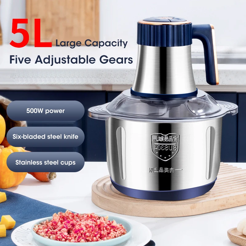 Baby Food Chopper - Picadoras de Carne Eléctricas de 5L,