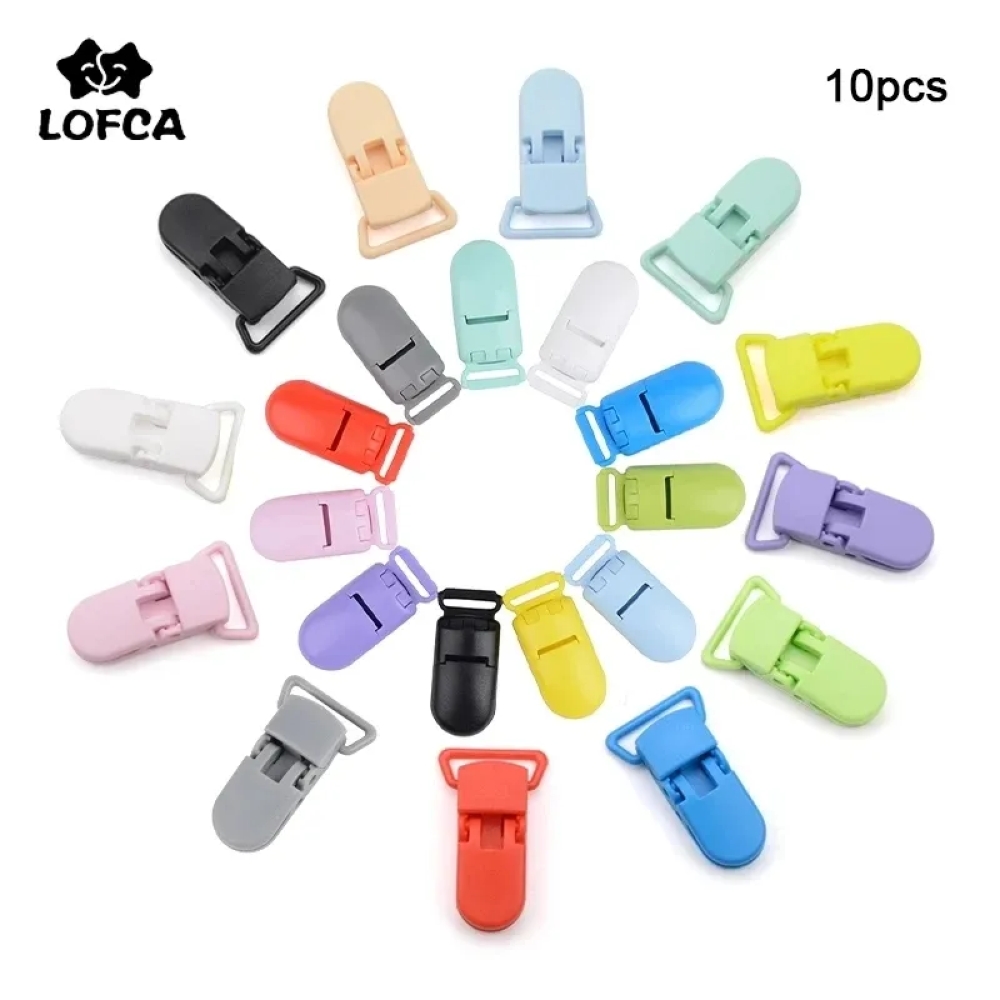 Baby Food Pacifier - LOFCA, 10 Uds., Clips para chupete
