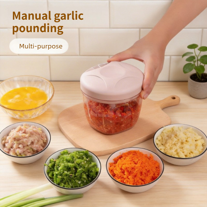Baby Food Masher - Triturador de Ajo Manual Grande, Duradero,