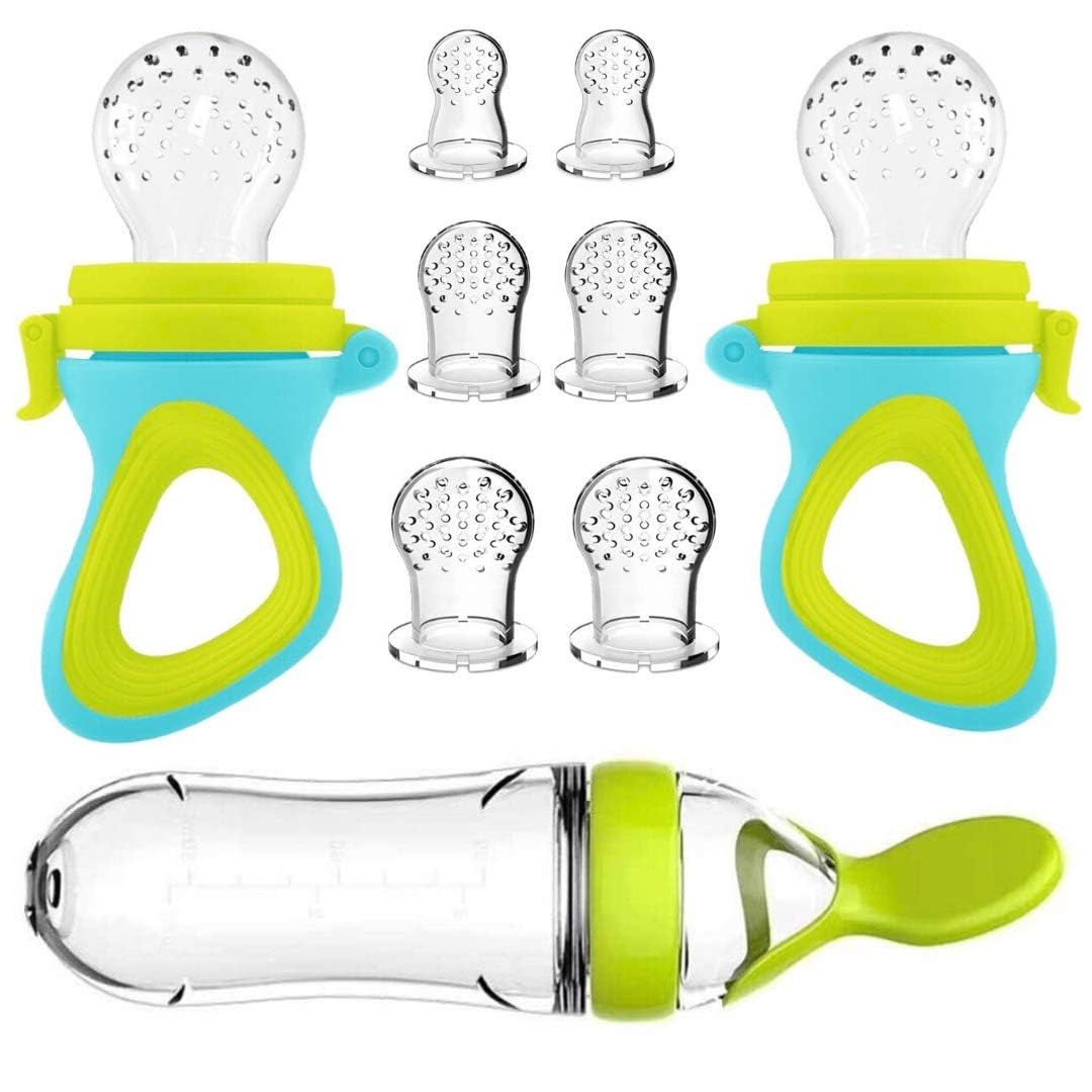 Baby Food Bites - Botella de alimentación exprimidora de silicona