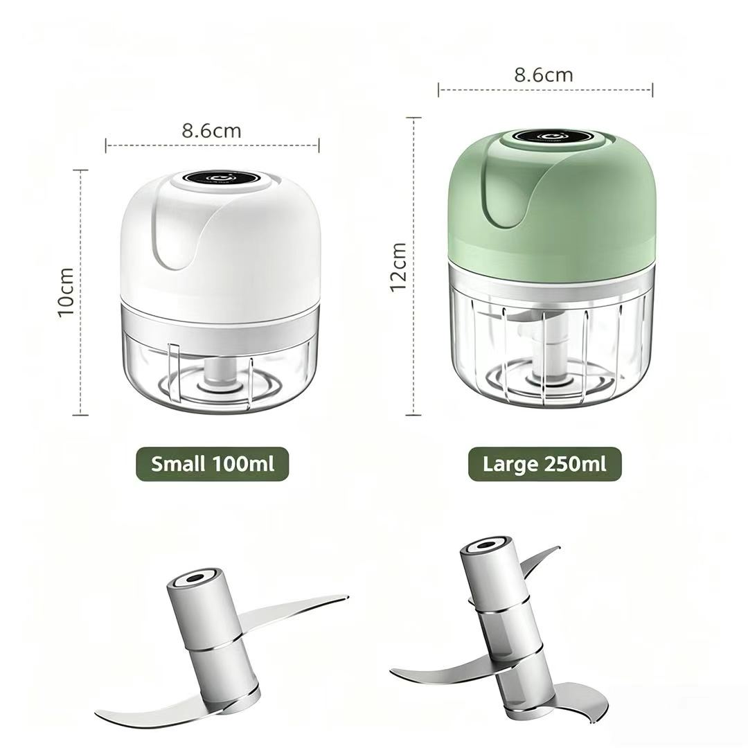Baby Food Chopper - Picadora de Ajo Eléctrica Recargable por