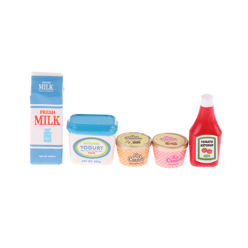 Baby Food Toy - 5 unids/set 1:12 accesorios para casa