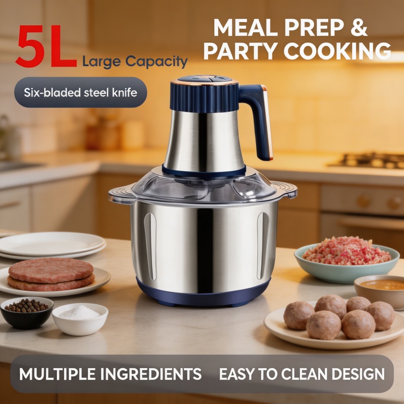Baby Food Mixer - Picadora de Carne Eléctrica de 5L,