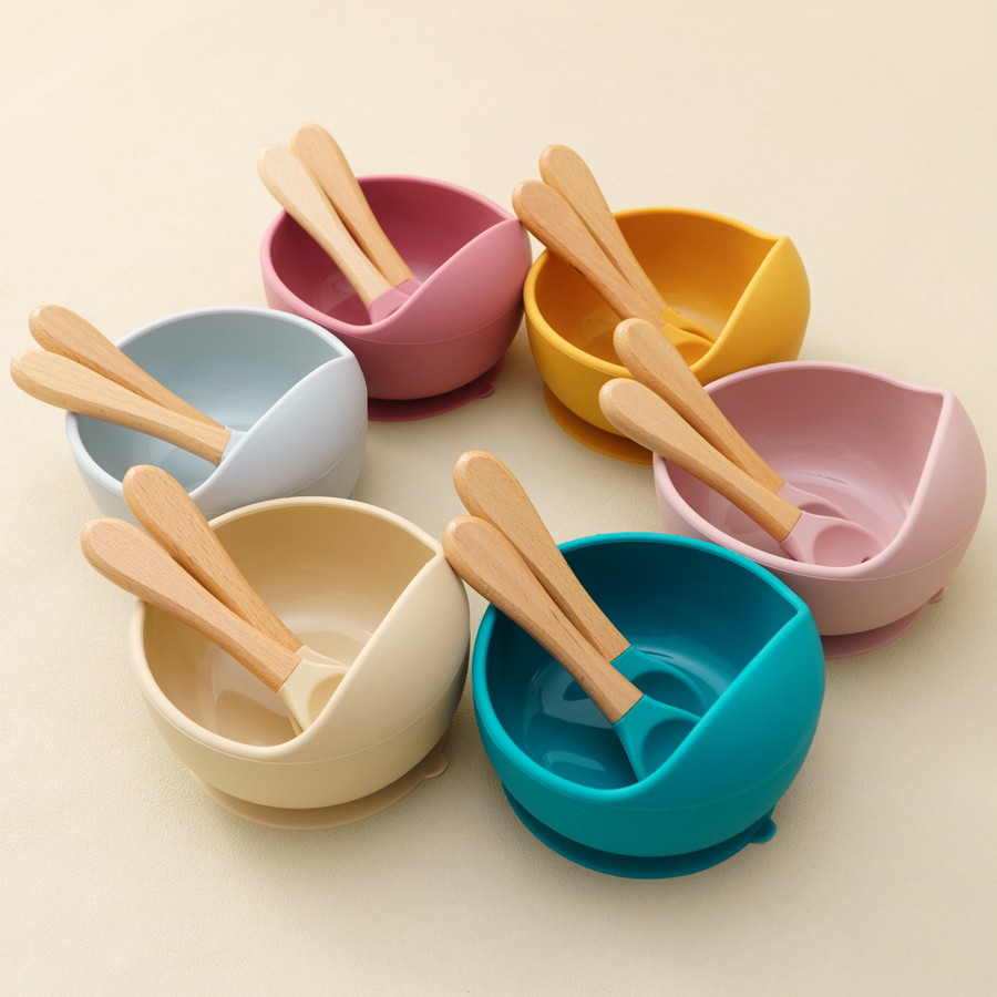Baby Food Chopper - Mamaplan-Juego de alimentación de silicona para