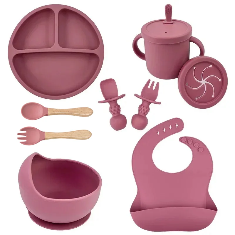 Baby Food Bites - Juego de platos de silicona de