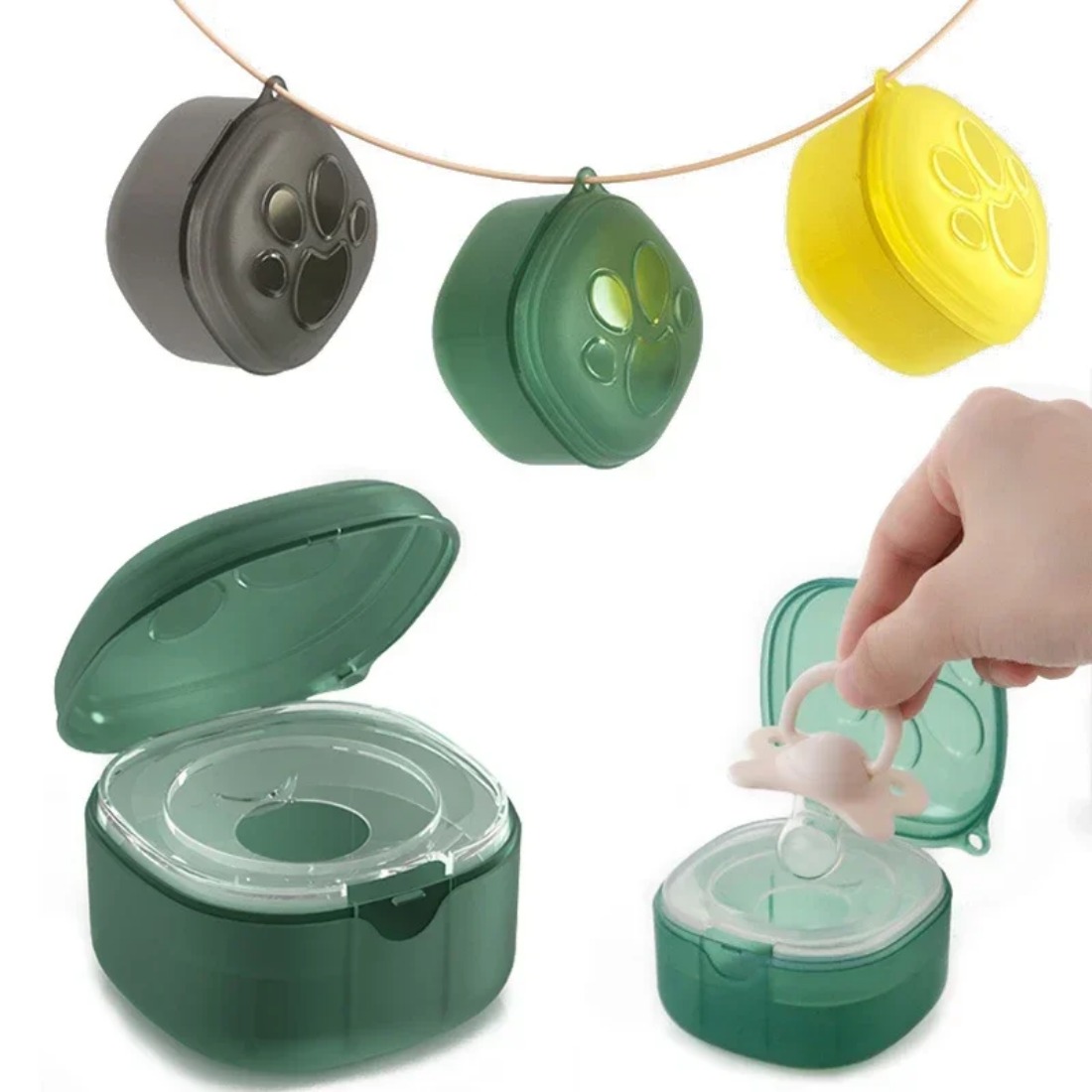 Baby Food Pacifier - Caja de chupete de silicona de