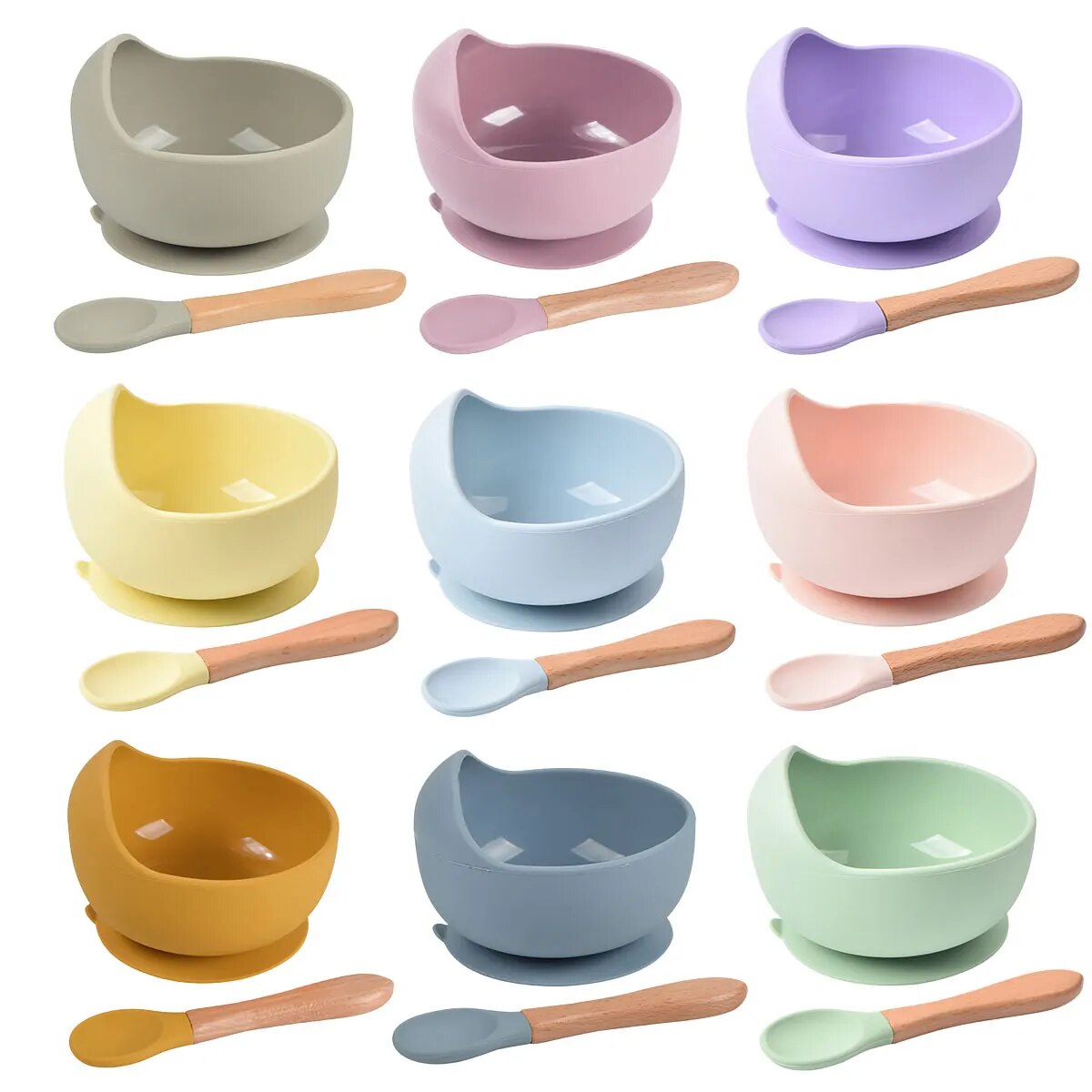 Baby Food Chopper - Cuenco de alimentación de silicona para