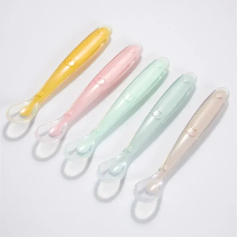 Baby Food Bites - Cuchara de silicona suave para bebé,
