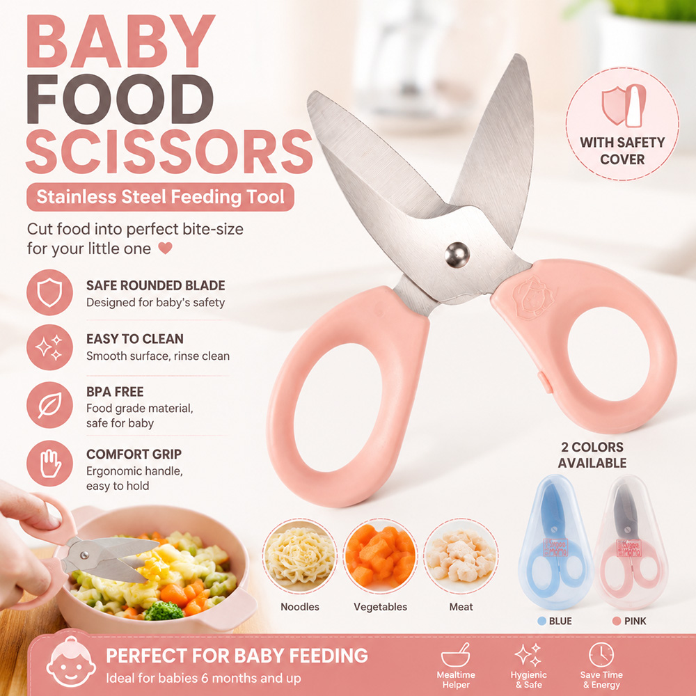 Baby Food Usa - Tijeras para Alimentos de Bebé, Tijeras