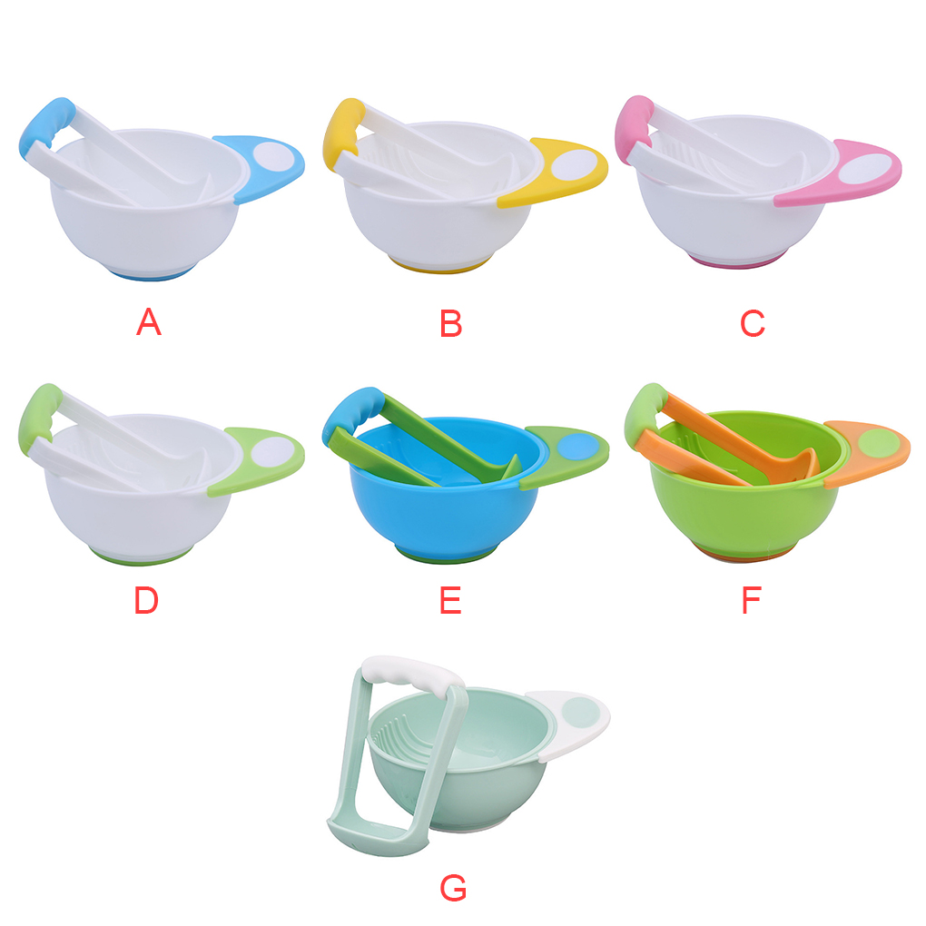 Baby Food Masher - Tazón de molienda Manual para bebés,