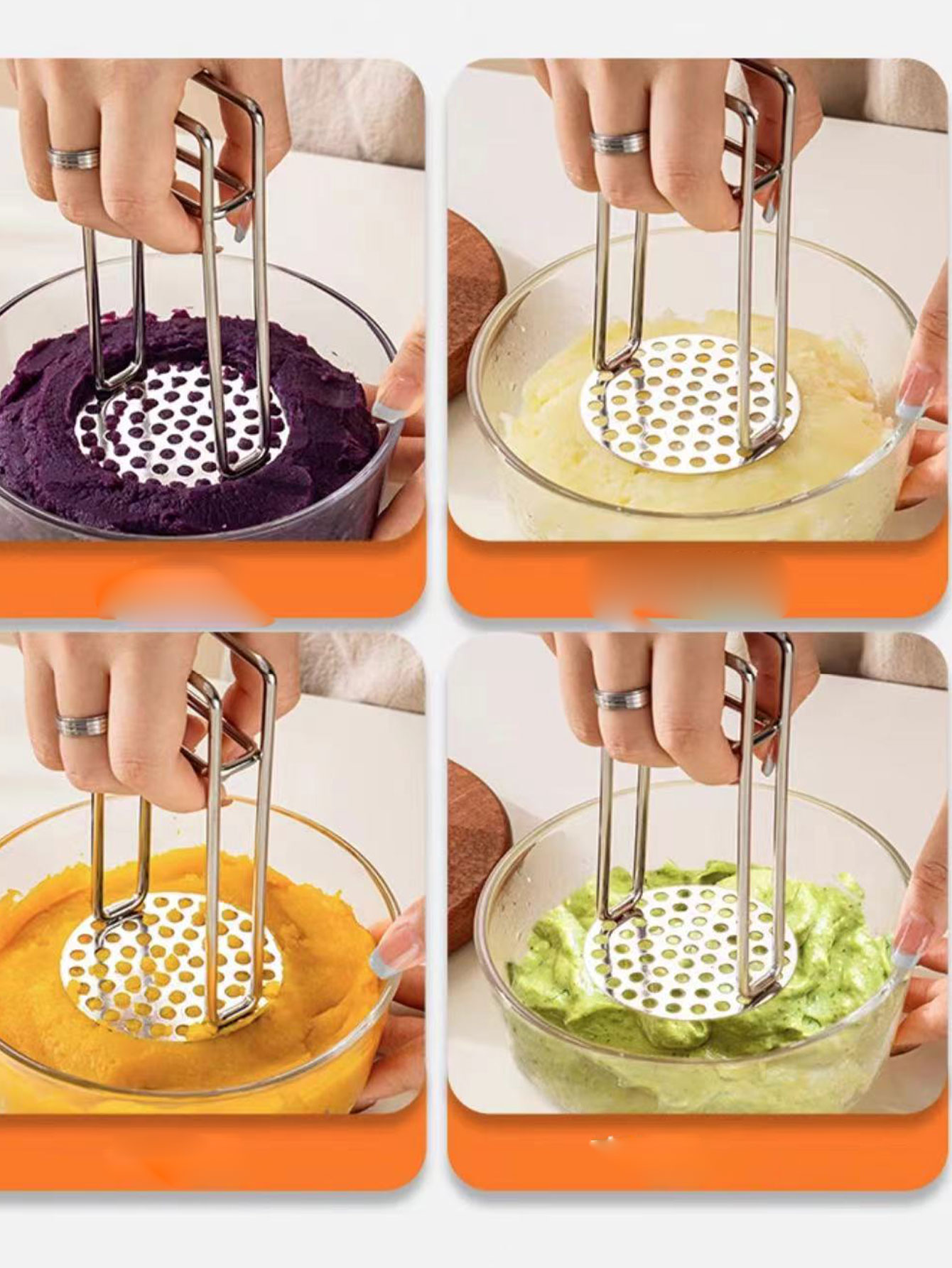 Aplastapatatas de acero inoxid - Baby Food Masher reseña y precio