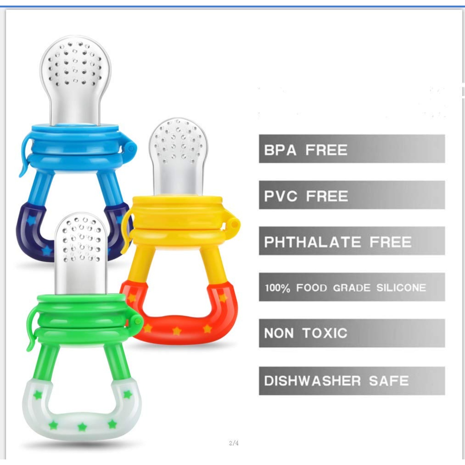 Alimentador/sucette de comida  - Baby Food Bites reseña y precio