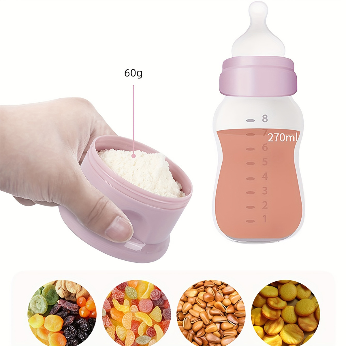Contenedor de leche en polvo p - Baby Food Dispenser reseña y precio