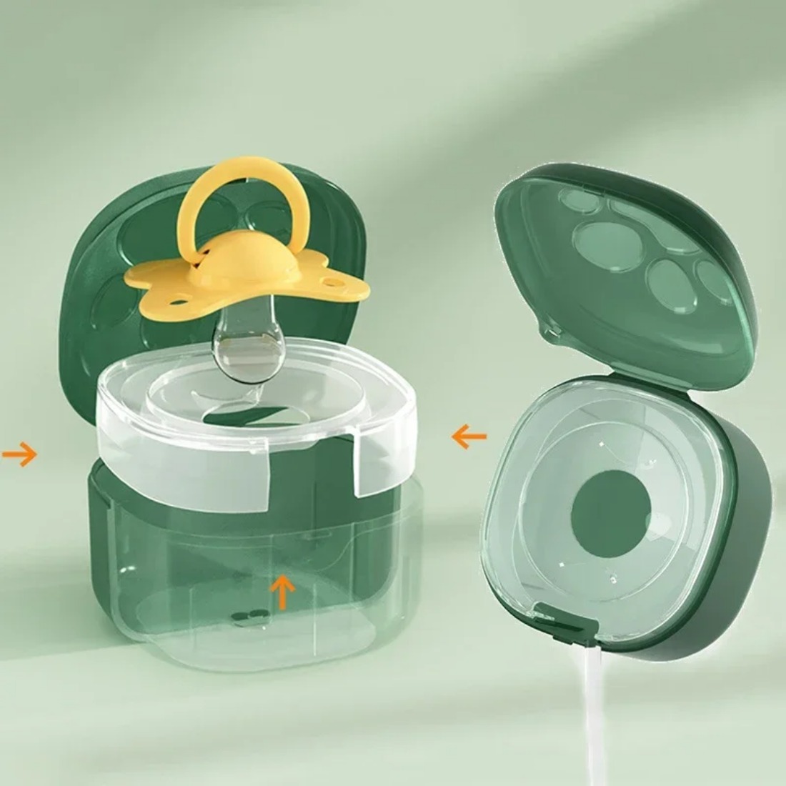 Caja de chupete de silicona de - Baby Food Pacifier reseña y precio