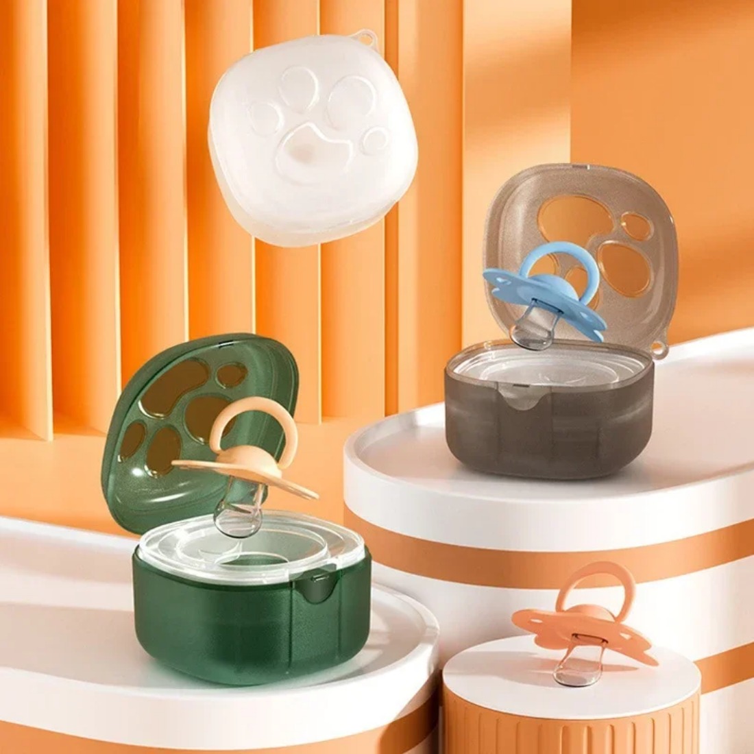 Caja de chupete de silicona de - Baby Food Pacifier reseña y precio