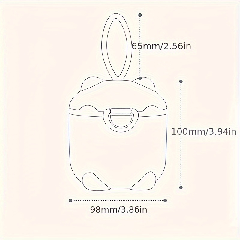 Caja de leche en polvo portáti - Baby Food Dispenser reseña y precio