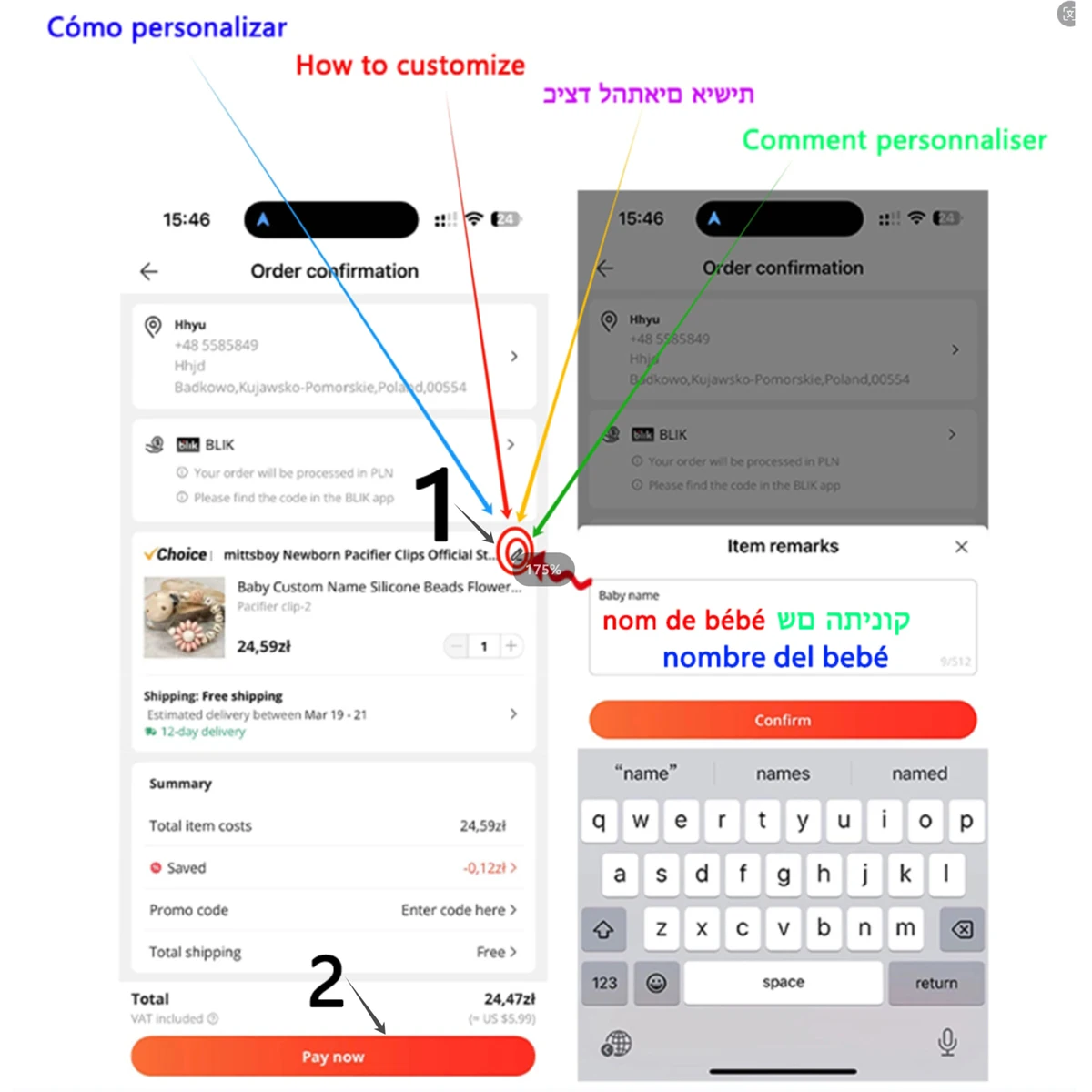 Nuevo nombre personalizado, pu - Baby Food Pacifier reseña y precio