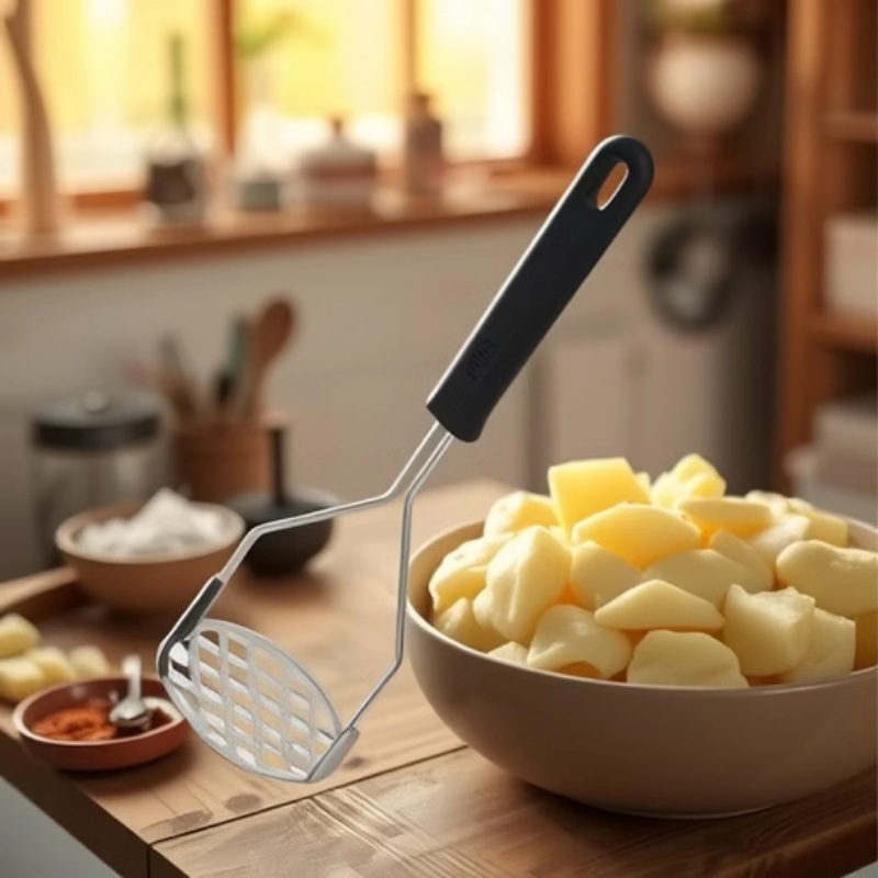 Empujador de patatas de acero  - Baby Food Masher reseña y precio